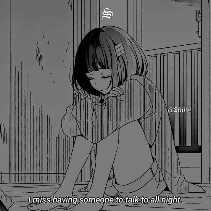 depressed sad anime girl