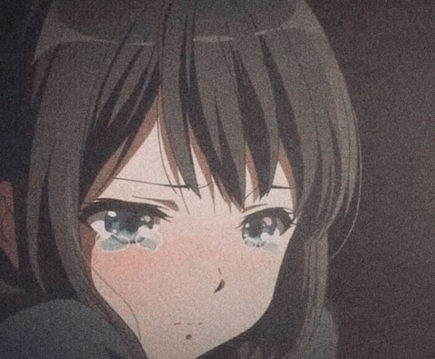 sad anime girl wallpaper for iphone