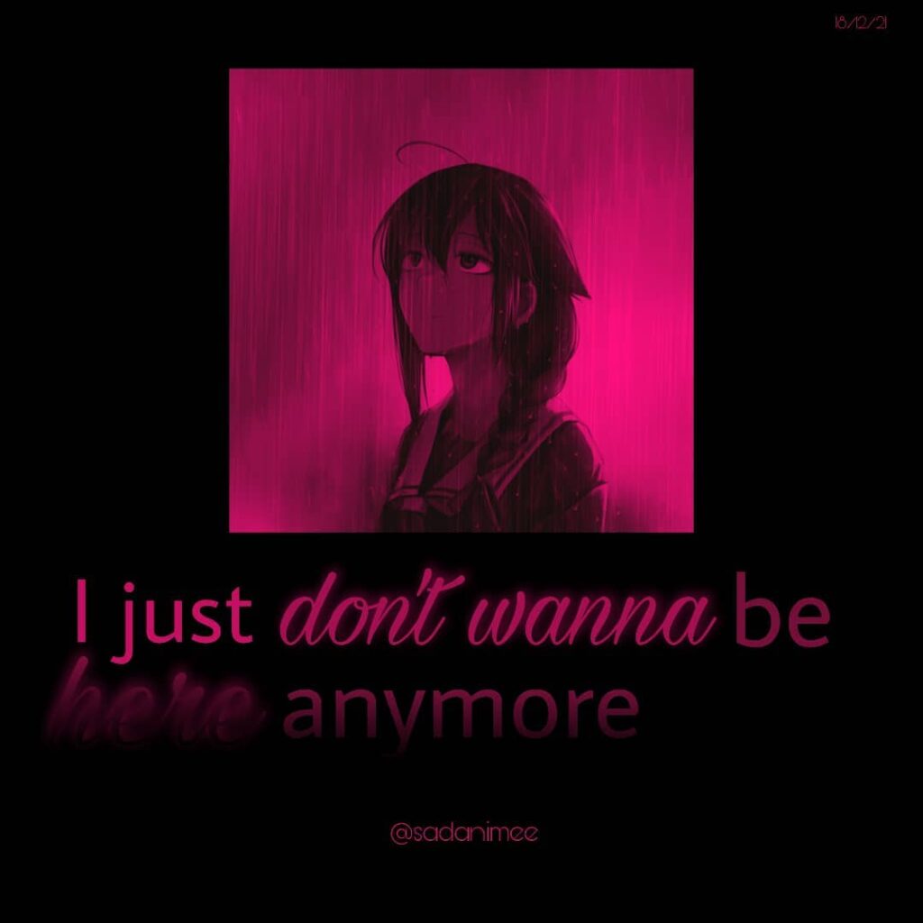 depressed sad anime girl