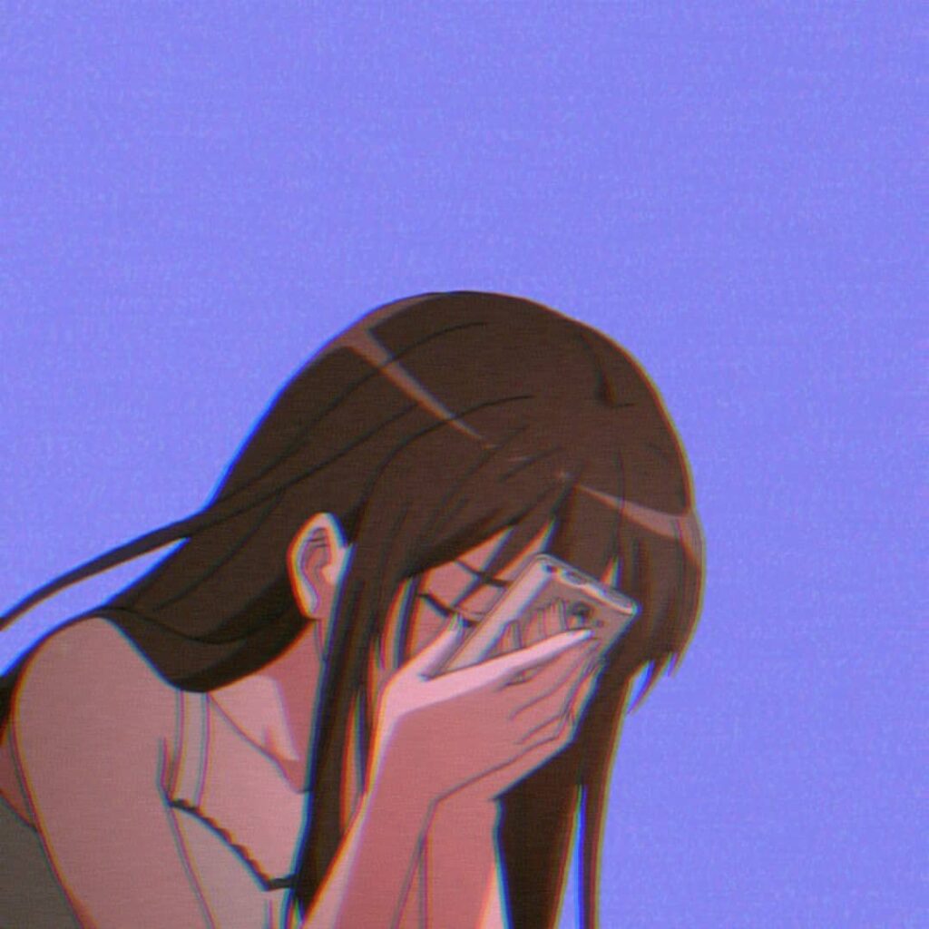 alone sad anime girl