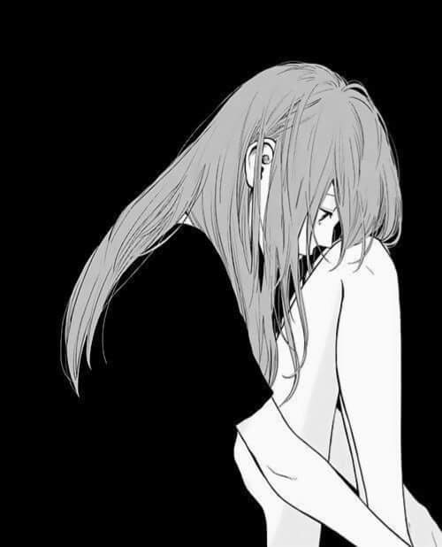 sad anime girl aesthetic depression