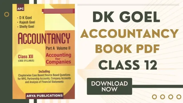 DK Goel Class 12 Accountancy Book PDF